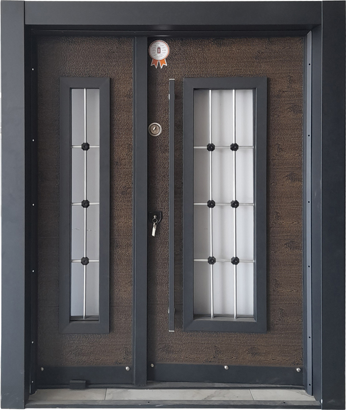 Kompozit yüzey yavru kanatlı bina çelik kapısı