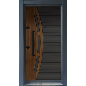 Laminoks Laminoks yüzeyli daire çelik kapısı