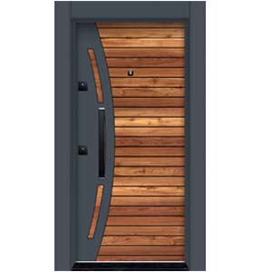 Laminoks Laminoks yüzeyli daire çelik kapısı