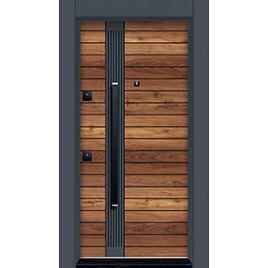 Laminoks Laminoks yüzeyli daire çelik kapısı