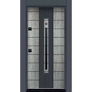 Laminoks Laminoks yüzeyli daire çelik kapısı