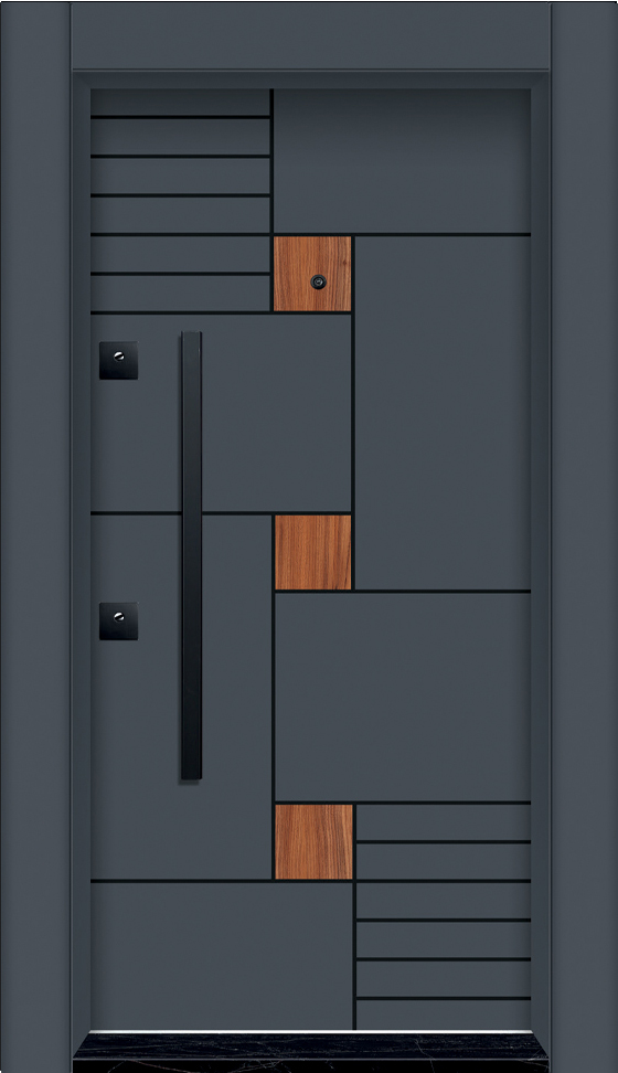  Laminoks yüzeyli daire çelik kapısı