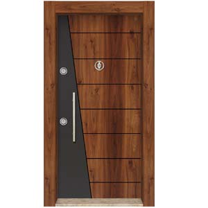 Laminoks Laminoks yüzeyli daire çelik kapısı