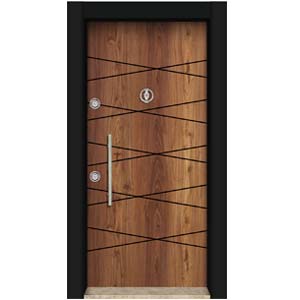 Laminoks Laminoks yüzeyli daire çelik kapısı