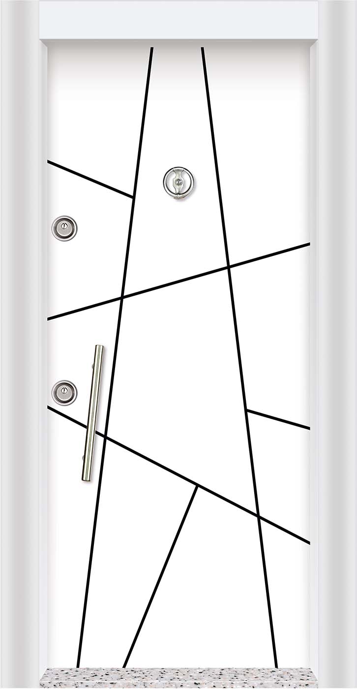 Laminoks yüzeyli daire çelik kapısı