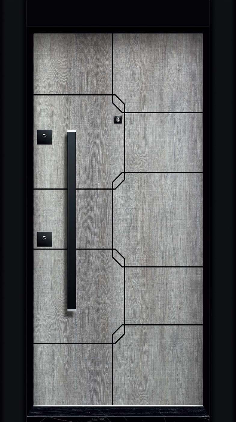 Laminoks yüzeyli daire çelik kapısı