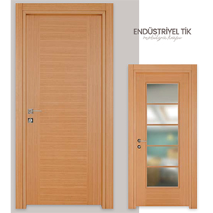 Veneto, Ahşap Kaplamalı Endüstriyel Tik Ahşap Kapı